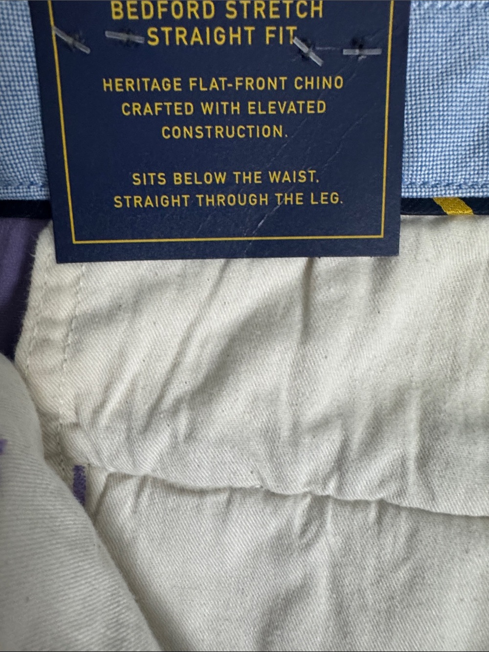 NWT POLO Ralph Lauren Bedford Straight Corduroy 40 x 30 Flat Front Chino Preppy - Picture 12 of 13
